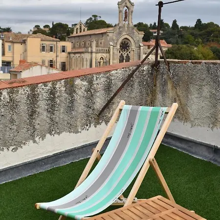 Apartment Studio Duplex- Climatise - Centre Nîmes